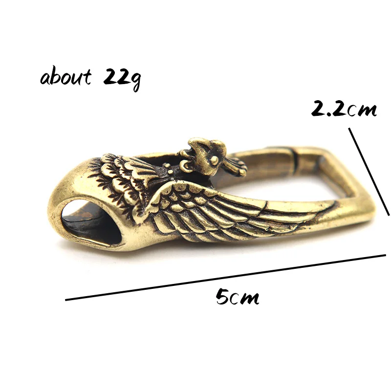 Медь Феникс головы брелок античный корабль цепочка для ключей с омаром талии