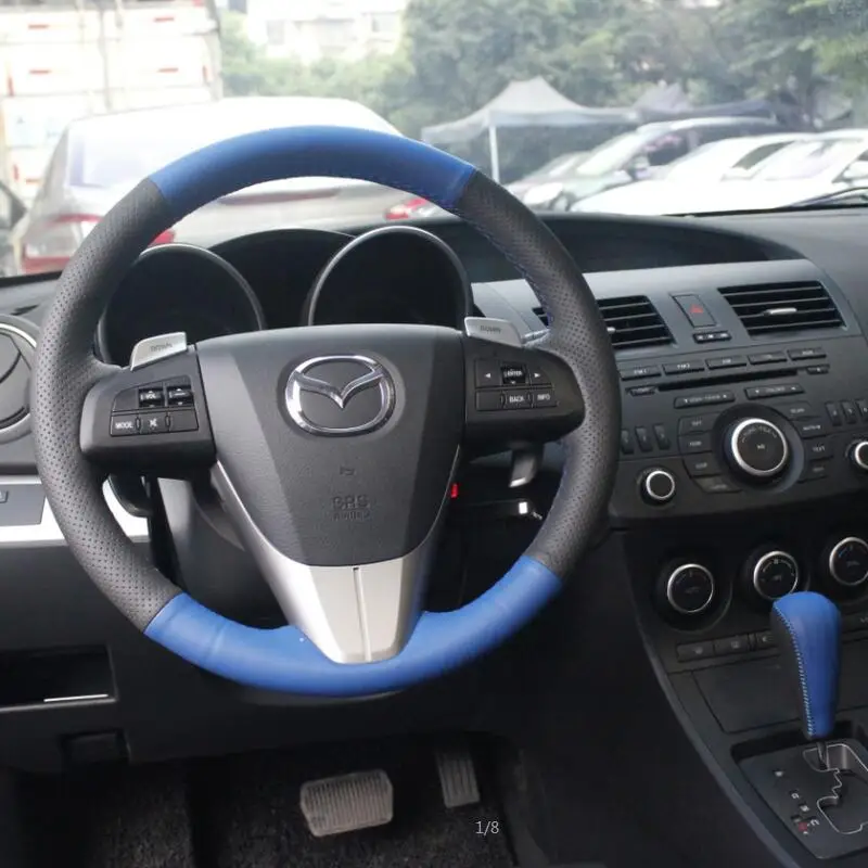 Оплетка на рулевое колесо для Mazda 3 Axela 2008 2013 CX 7 CX7 2010 2016 5 2011 6 GH|Чехлы руль| |