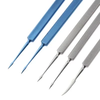 5 types eye corneal spatula foreign body puncture needle ophthalmic stainless steeltitanium medical surgical tools 1pcs