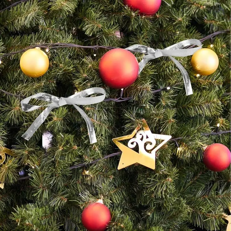 1 м 5 узоров Набор рождественских лент праздничная тканевая лента для