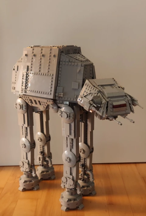 

Universe building blocks small particles difficult to assemble toy model AT-AT walking armored robot boy's birthday present