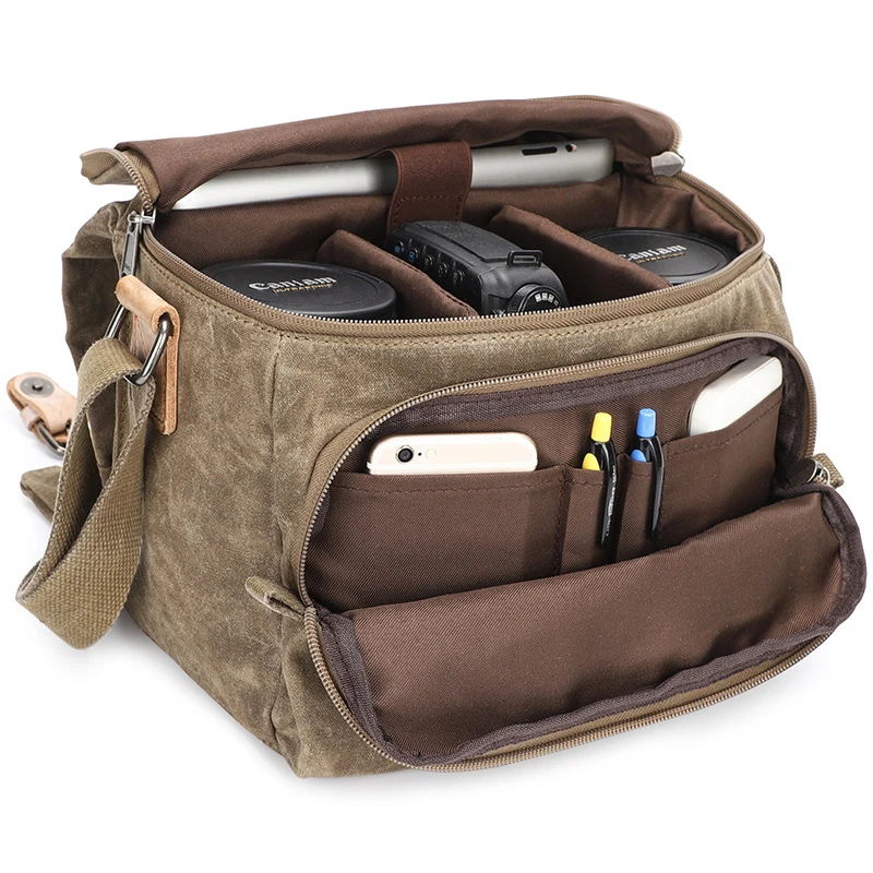 Водонепроницаемая Холщовая Сумка на плечо для фотографии мужчин и женщин DSLR