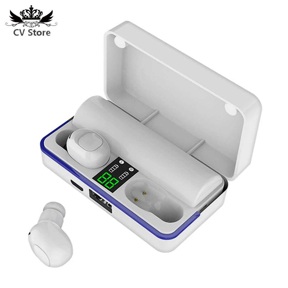 W12 TWS Wireless Earbuds Mini Bluetooth 5.0 Stereo Sport Earphones Headset 200 Hours Standby Time | Электроника