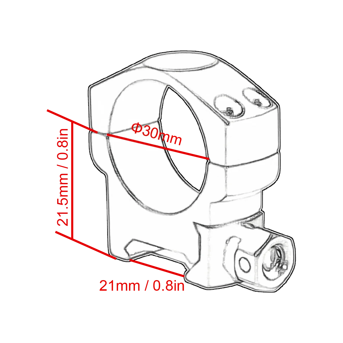 Vector Opitcs Mark 30 мм тактическое низкое крепление для прицела подходит планок Вивера и