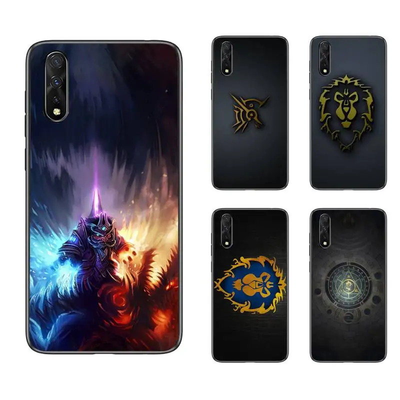 

Logo World-A-of-S-warcraft-E-WOW Games Phone Case For vivo Y53 Y55 Y66 Y67 Y69 Y71 Y75 Y79 Y81 Y83 Y85 Y91 Y81S Y97 x9s x20 plus