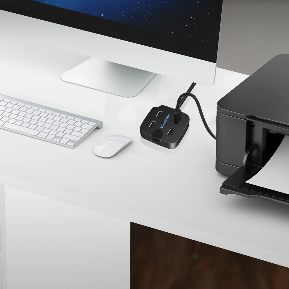 4-портовый usb-хаб Kebidu 3 0 высокоскоростной usb-разветвитель 5 Гбит/с адаптер для