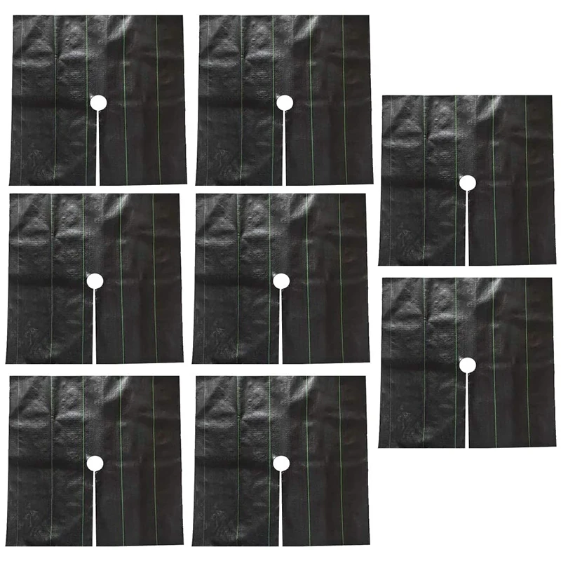 

8 Packs Of 4 Feet x 4 Feet Weed Barrier Fabrics Heavy Weed Barrier Landscape Fabrics for Outdoor Gardens