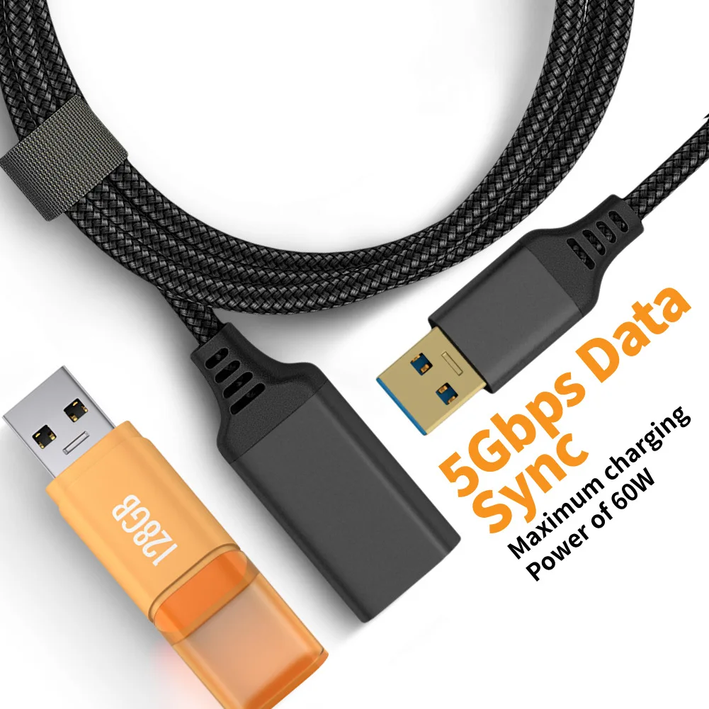 APBLP USB-продлительный кабель 3.0 A-мужской к женскому PS4 TV SSD-кабелю удлинитель 5Gbps передачи данных Flash Drive Keyboard.