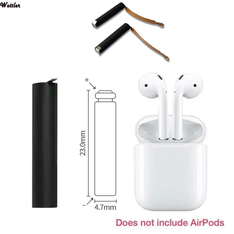 Сменный аккумулятор GOKY93mWhA1604 для Airpods 1st 2nd A1523 A1722 A2032 A2031 25 мАч Apple Air Pods 1 2 |