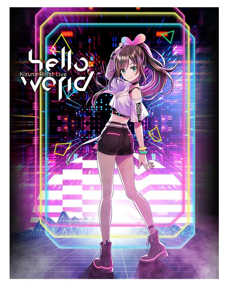 

Wigs Prop! Anime Virtual Youtuber Kizuna AI Wig Cosplay Cherry Blossom Festival WigS Highly Restorative Role Playing Hot Selling