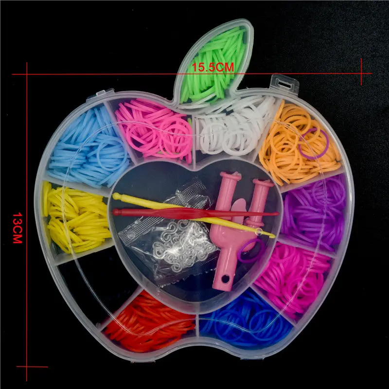 

Children Diy Craft Toys Rubber Bands Bracelet Loom Girl Hair Band Colorful Gum Make Woven Bracelets Kids Gift Toy Dropshipping