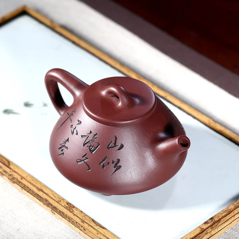 

GuYue hall are recommended for authentic famous pure manual painting kung fu tea set cloud stone gourd ladle pot teapot