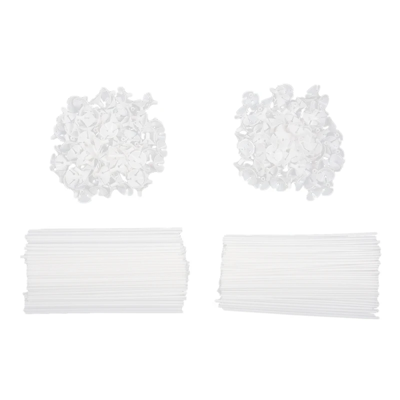 200 штук белых шариковых палочек с чашками для свадьбы вечерние праздничные