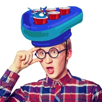 pong hat game set inflatable pong game set beer hats toss games fun lawn toys adult kids yh 17