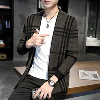 sweater mens 2021 spring and autumn new knitted cardigan casual jacket jacket all match outer wear