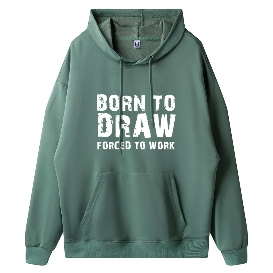 

Fashion Hot sale Born To Draw Forced To Work Drawing Hobby Artist Coloring Hobby shirt Hoodies, Sweatshirts