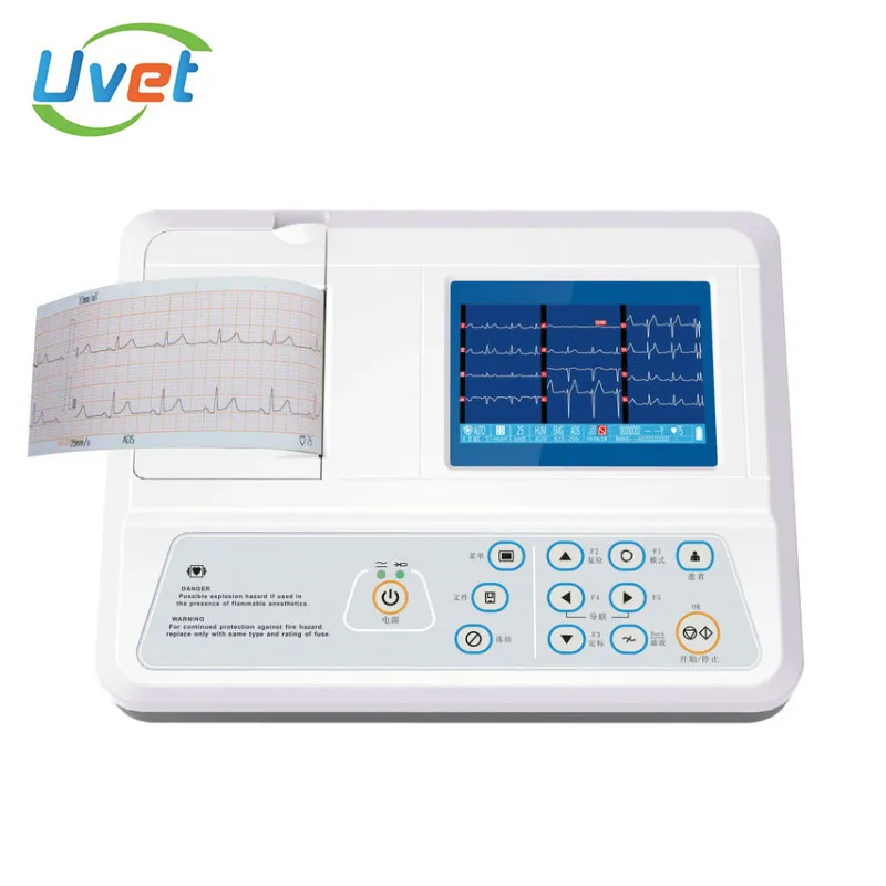 Uvet оборудование для патологического анализа три каналы ECG ручная отличная