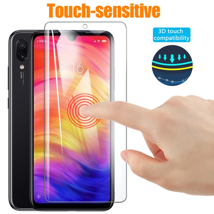 Защита экрана для Xiaomi Redmi Note 7 Pro mi7 note7 7pro защитная пленка из закаленного стекла Xiomi