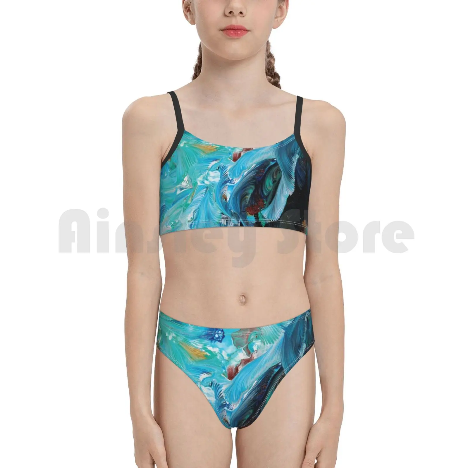 Купальник-бикини без названия с высокой талией Julialyn акриловые картины цепочка