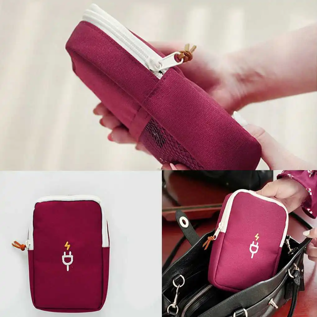 Новый портативный дорожный Чехол органайзер для usb кабеля электронные