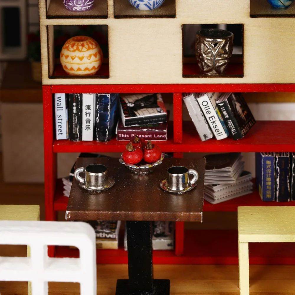 

NEW Doll House Diy Miniature 3D Wooden Miniaturas Dollhouse Furniture Building Kits Toys for Children Birthday Gifts