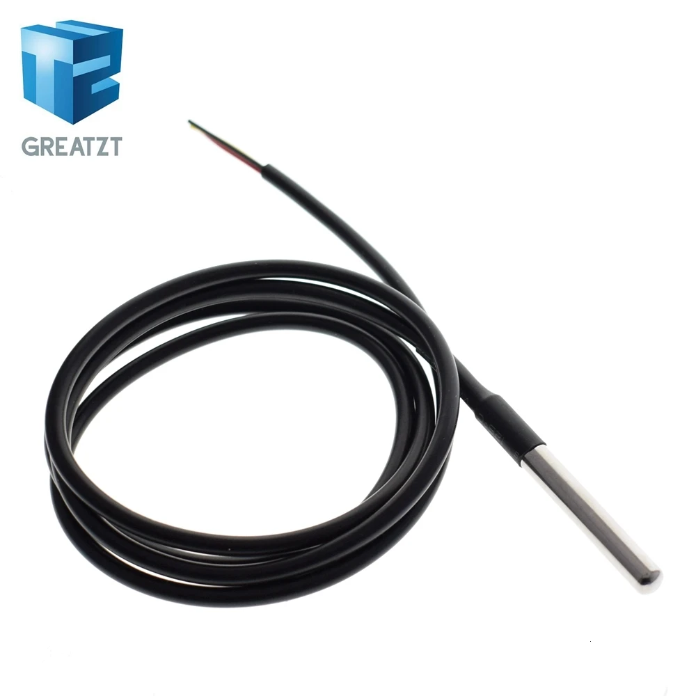 GREATZT 1 шт. DS1820 посылка из нержавеющей стали водонепроницаемый DS18b20 датчик температуры 18B20 для Arduino