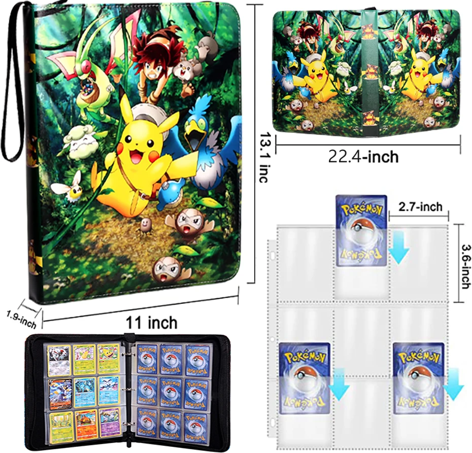 

High Quality Large Capacity Can Hold 720Pcs Cards Album For V Vmax EX GX Pokemon Card Holder Game Book