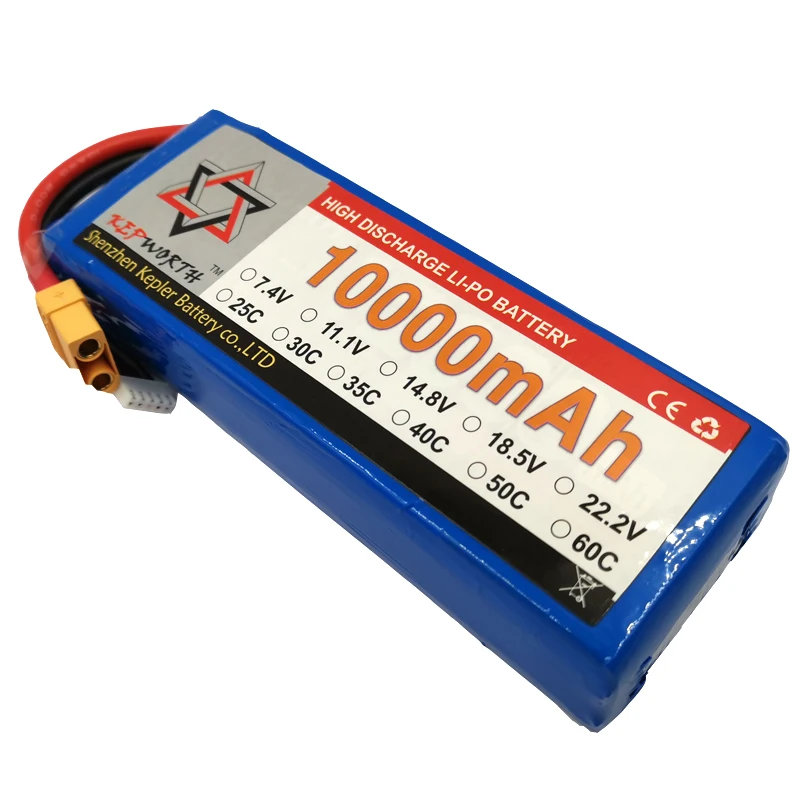 2S 7 4 V RC Lipo батарея 10000mAh 25C Высокая емкость для вертолета Дрон самолет автомобиль