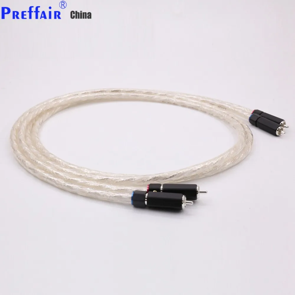 

Hifi audio RCA plug Audio Cable Liton silver plated dual filter ring fever audio signal cable RCA to RCA
