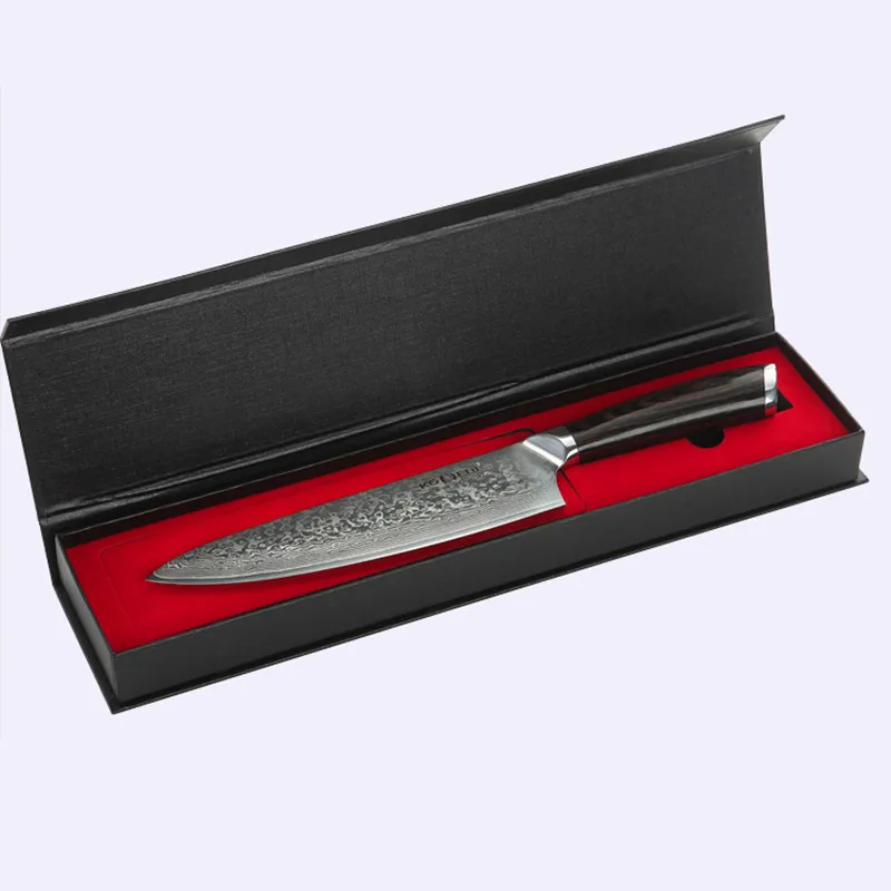8&quot inch Bread Knife 67 layers Damascus Stainless Steel Kitchen High Quality VG10 Cake With Pakka Wood Handle | Дом и сад