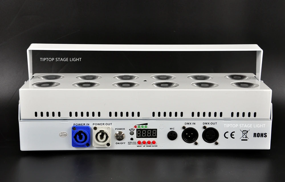 Tiptop сценический прожектор TP-G3037-6IN1 12x18 Вт Tyanshine RGBWA UV 6 цветов DMX батарея беспроводной светодиод настенная шайба Свет белый/черный