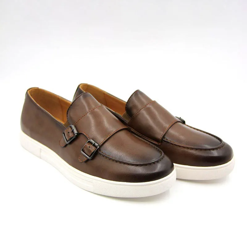 

New Hot Sale Men Shoes British Gentleman Monk Shoes Casual And Comfortable High-Quality Leather Outdoor Men Sports Shoes Loafers