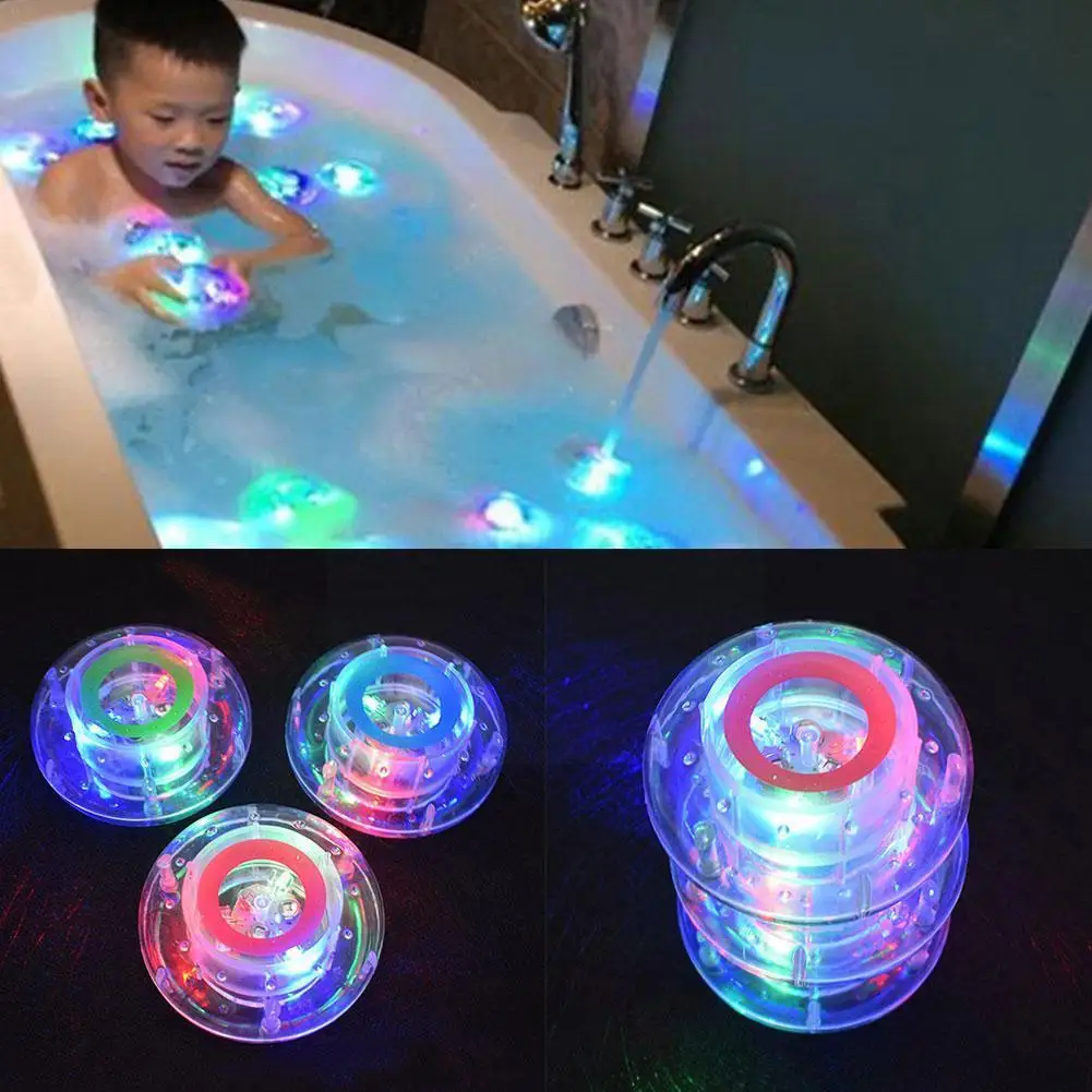 

1pcs Children's Luminous Bath Toy Safety Fun Children Bath LED Light Bathroom Cute Children's Shower Toys Lamp Toys For Bab I7N2