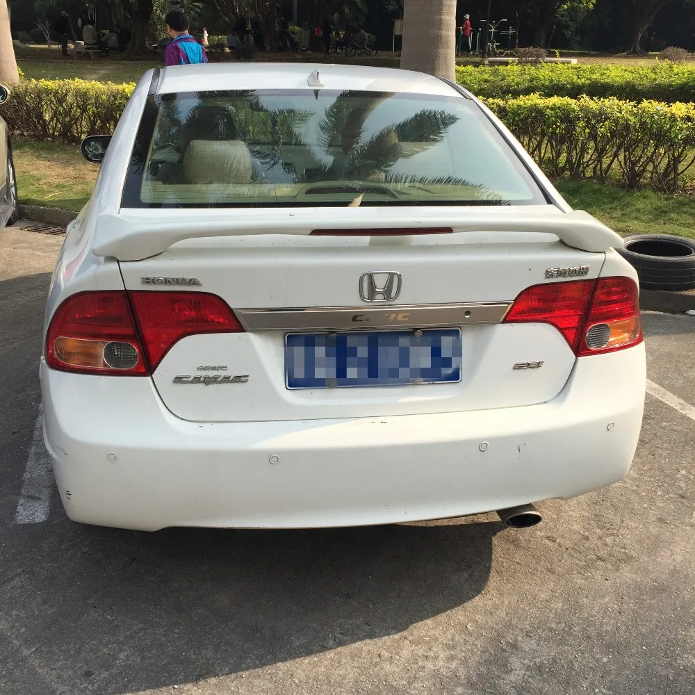 Для Civic спойлер 2006-2011 Honda JSK Спойлер ABS пластик Материал заднее крыло автомобиля
