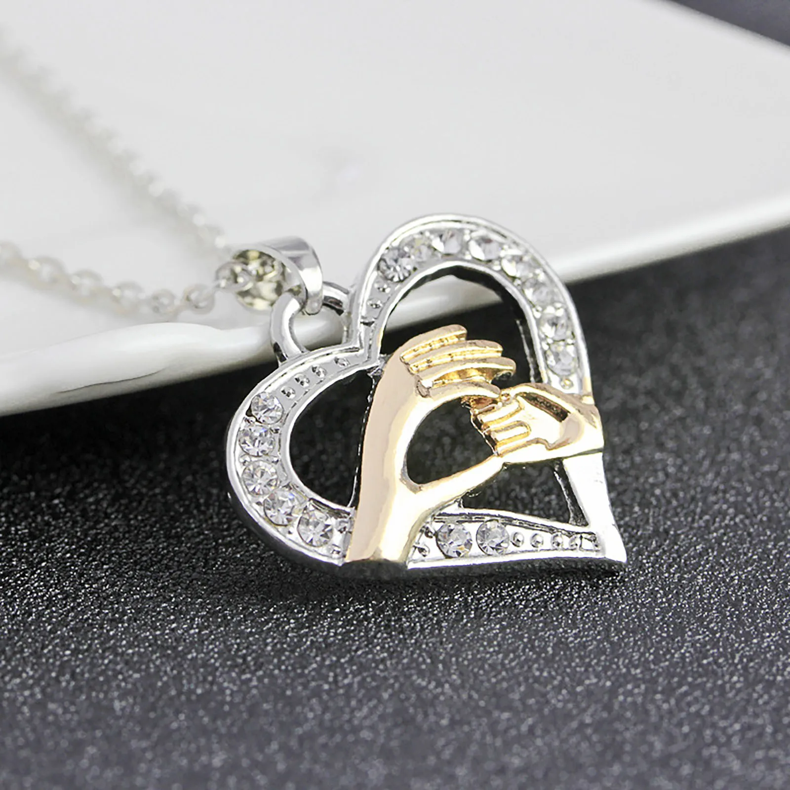 Для мам и дочек в ожерелье с дизайном рука подарок на день матери стильный