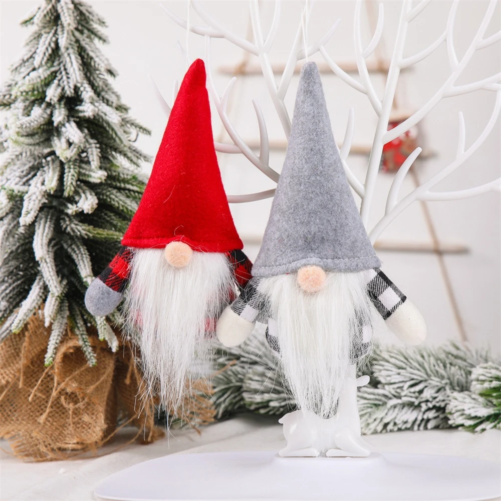 

Creative Santa Claus Christmas Pendant Drop Ornament Mini Plush Doll Kids Gift Toy Home Decoration Accessories