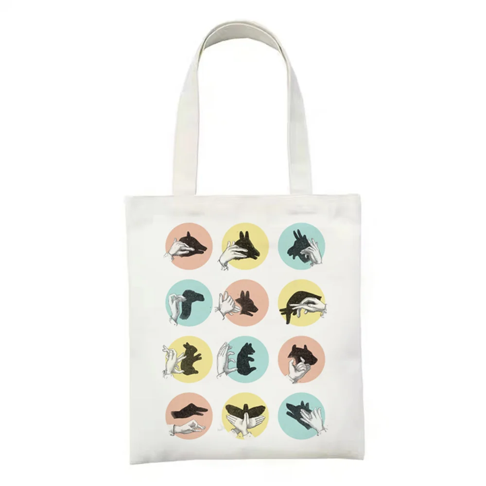 

Cute Animals Cartoon Weird Strange Pictures Print Tote Bag Shopper Bags Handbags Shoulder Canvas Casual Shopping Girls Women
