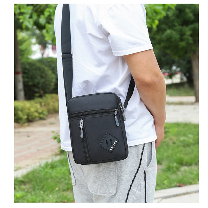 

Men's Messenger Bag Crossbody Shoulder Bags Men Small Sling Pack for Work Business Waterproof Oxford Packs Travel Satchel Purse