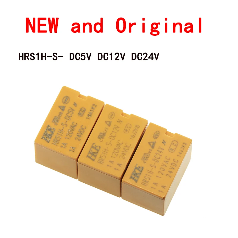 5 шт./лот HRS1H S DC5V DC12V DC24V N 1A 120VAC реле сигнала HK4100F новое и оригинальное|Интегральные