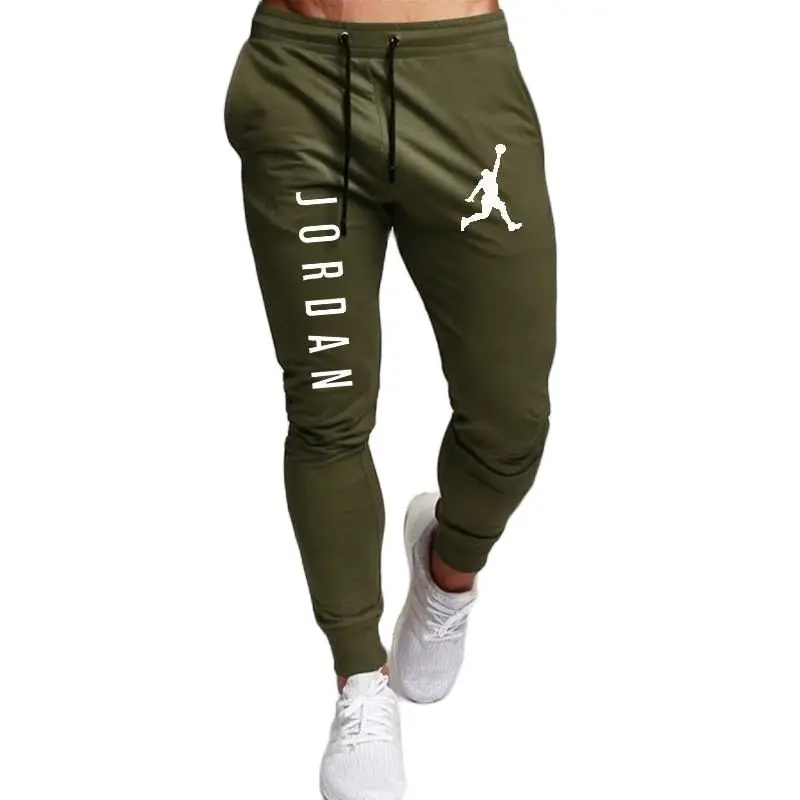 

2020 Casual Pants Men Joggers Sweatpants Solid Color Trousers Fitness Sportswear Jogger Track Pant Plus Size S-2XL Summer Spring
