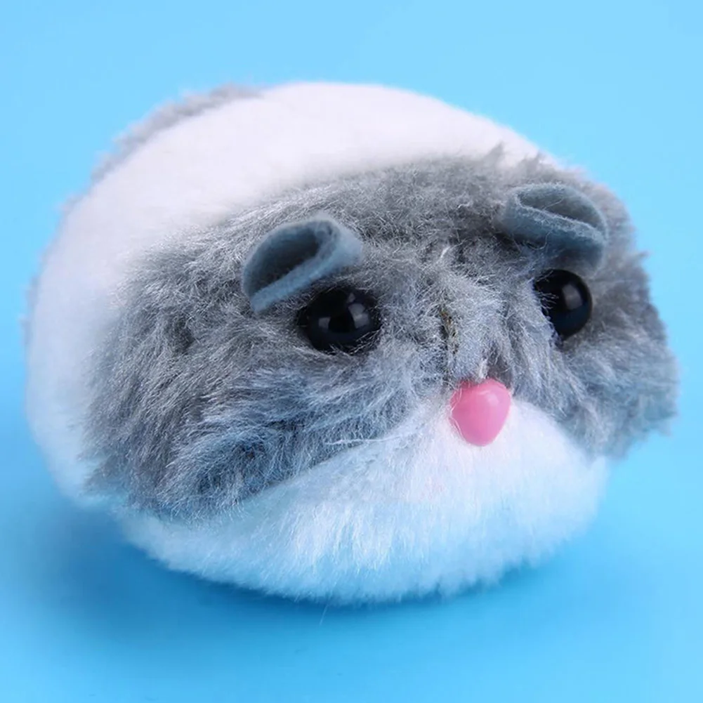 Новая игрушка для кошек плюшевая Меховая Вибрирующая мышка питомец котенок