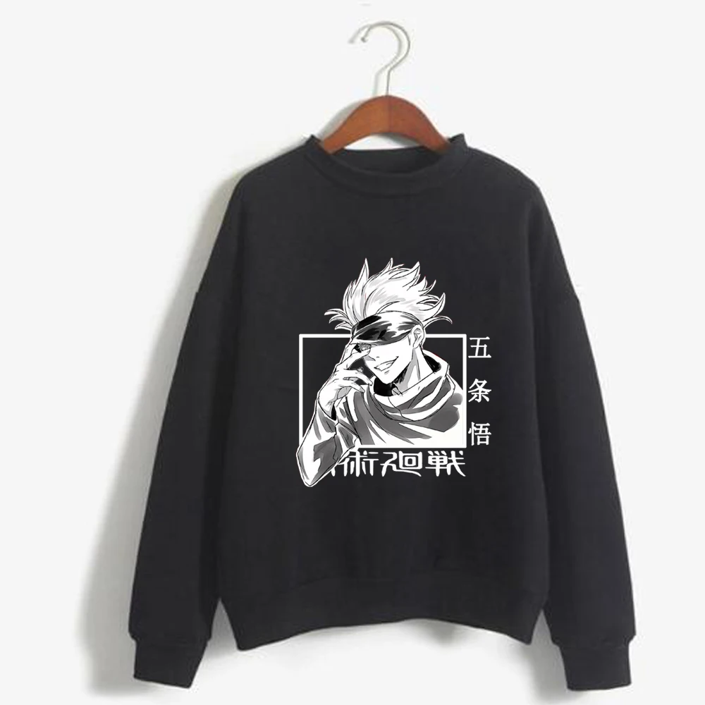 

Japanese Anime Jujutsu Kaisen Hoodie Fashion Round Neck Loose Long Sleeve Uniex Cloth
