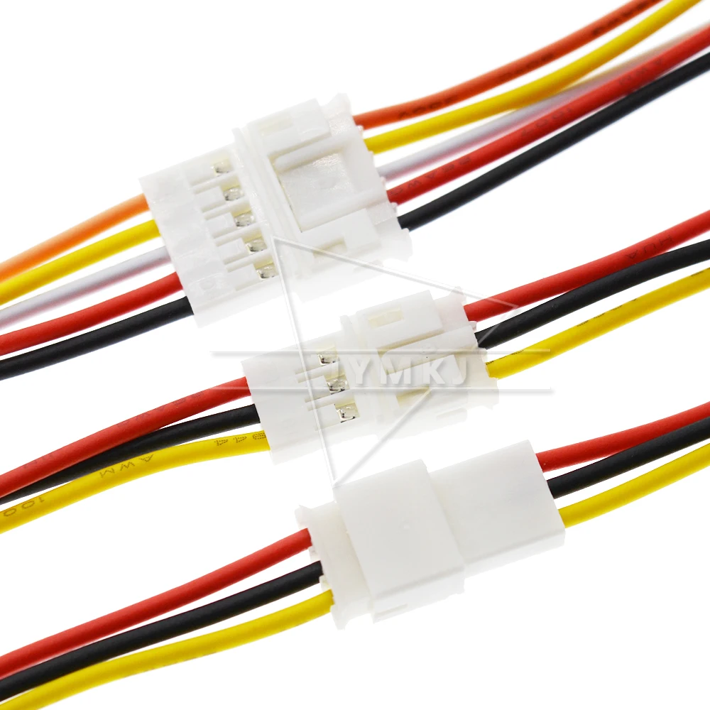 Новинка 5 комплектов/10 шт. Micro JST PH 2,0 2P 3P 4P 5P 6PIN штекер с проводными кабелями 200 мм