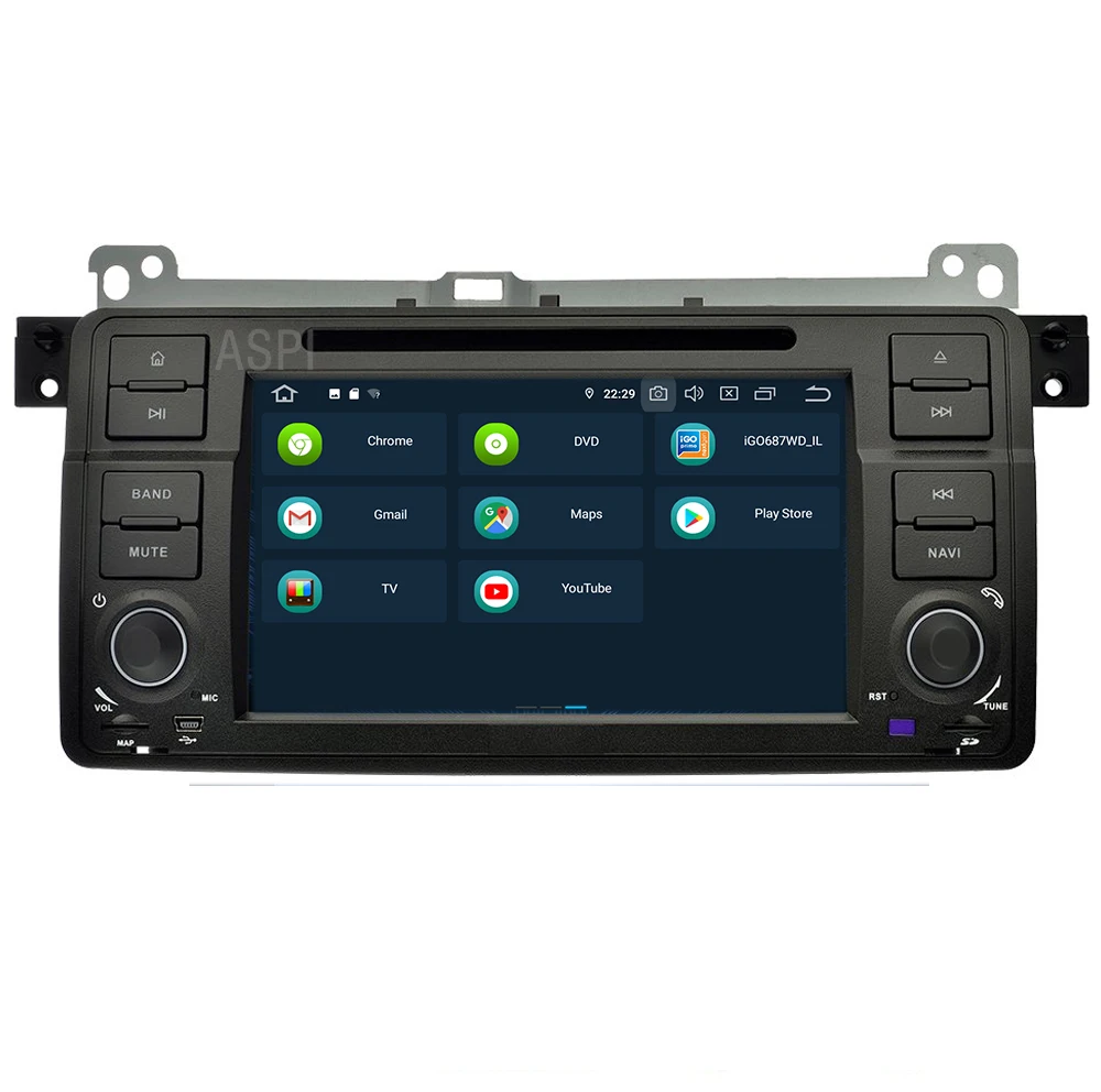 Автомобильный DVD-плеер с спутниковой навигацией Android 9 0 для BMW E46 M3 в приборной
