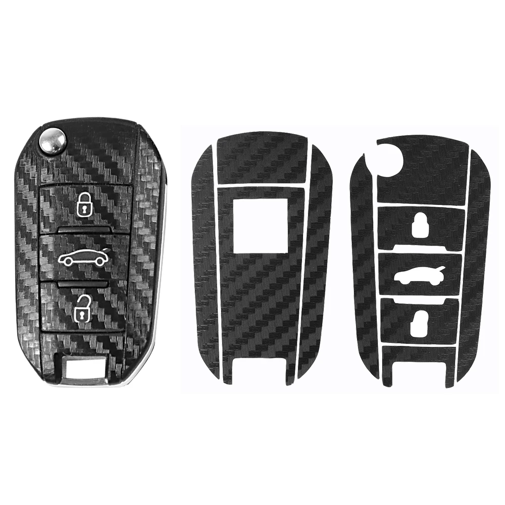 Наклейка на ключ от автомобиля Стайлинг Защитная крышка наклейка для Peugeot 508 3008 301