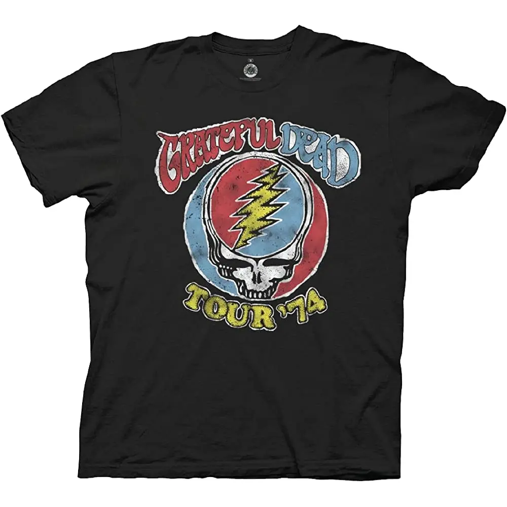 

Волнистый стык Grateful Dead Tou Vintage с коротким рукавом футболка Crew