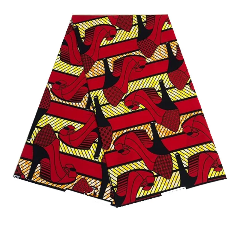 Оригинальная искусственная ткань с восковым принтом для свадебного платья 100%