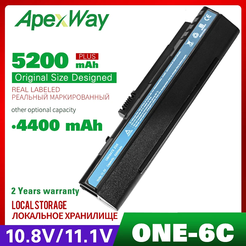 4400 мАч Аккумулятор для ноутбука Acer LC. btp00.046 um08a52 UM08A71 UM08A72 um08a73 UM08A74 um08b31 um08b52 Aspire One Pro