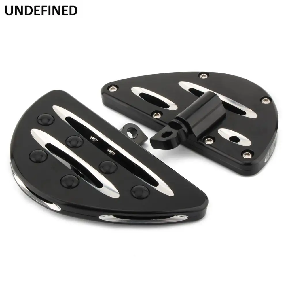 Черная Напольная доска для мотоциклетного водителя CNC штекерное крепление