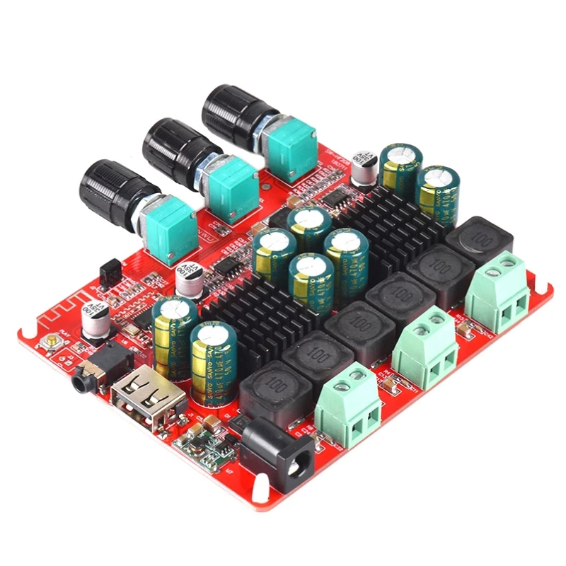 Tpa3116D2 4 2 Bluetooth 1 канальный стерео цифровой o усилитель плата 50Wx2 + 100 Вт Fm радио Usb Mp3